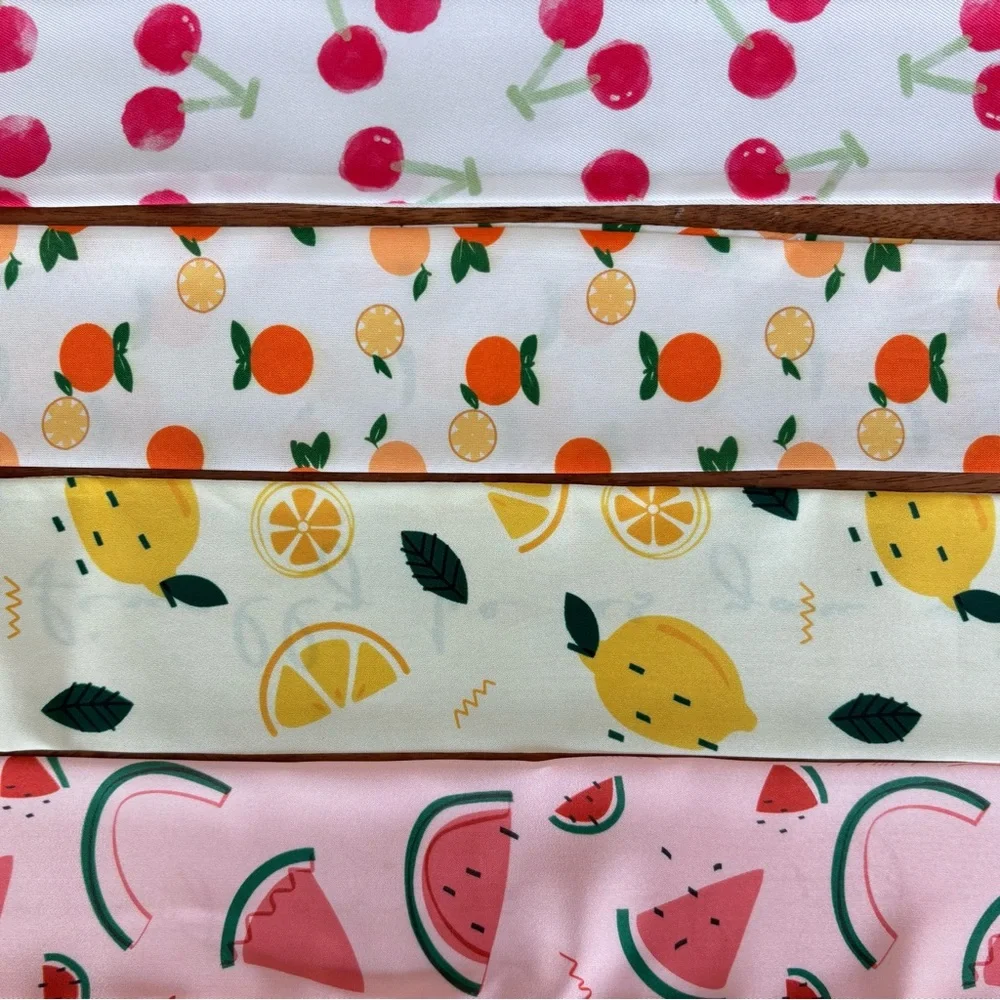 Ribbon Scarf Cherry or Lemon
